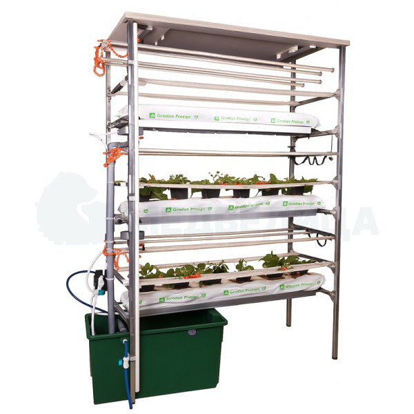 Комплект лабораторного оборудования "Клубничная ферма 3 этажа" с базовым набором расходных материалов.